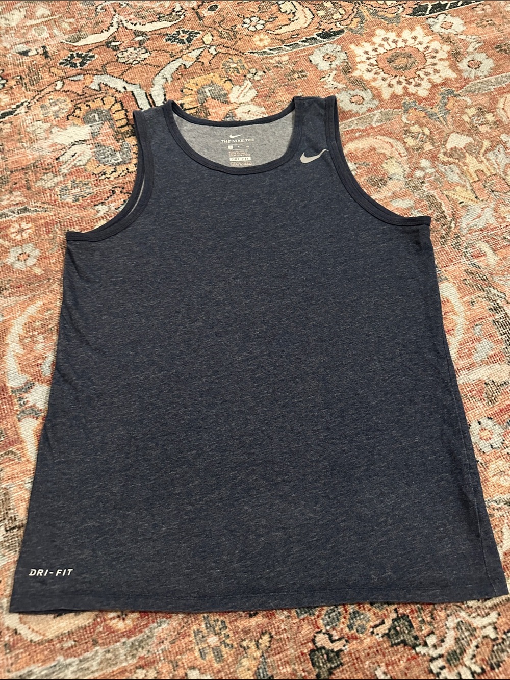Nike Men's Dark Navy Dri-FIT Tank Top Size Small